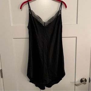 Victoria’s Secret Satin and Lace Trim Slip Chemise Cami Dress Medium
